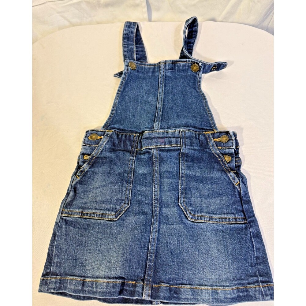 Gap Kids Denim Overall Jean Dress Girl's Size 5 Jumper Coastal Cowgirl Western